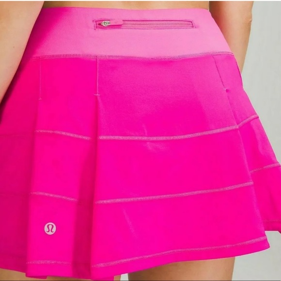 lululemon athletica Dresses & Skirts - Lululemon Pace Rival Mid-Rise Skirt *Long Pow Pink NWOT size 4 Tall